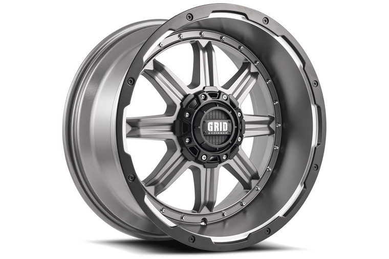 Enhance Your Ride with Grid Wheels GD10 | 17x9 Wheel | Matte Anthracite & Black | 1 Piece Cast Aluminum
