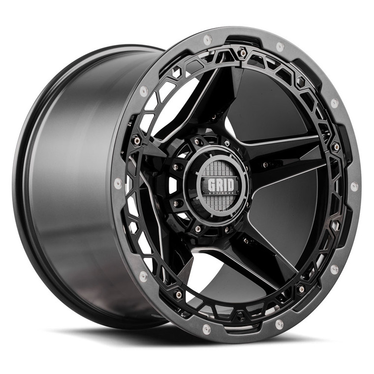 Upgrade Your GD04 Series 20x12 Rims | Set Of 5 Black Spoke Inserts | Easy Installation