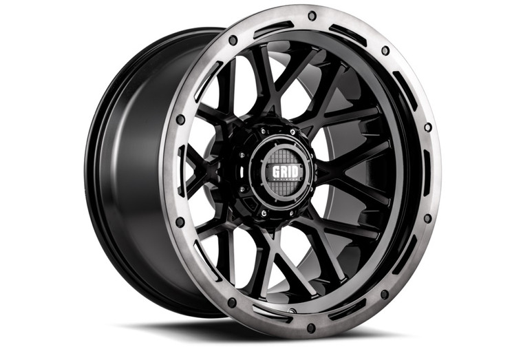 20x9 Grid Wheels Gloss Black|Aluminum Construction|TPMS Compatible