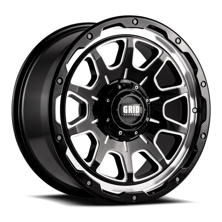 Grid Gloss Black 20x9 Wheel | Fits Ford Expedition,F-150,Lightning