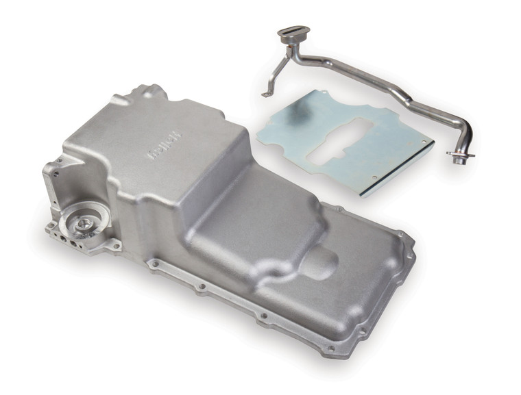 Holley Performance Oil Pan | Fits Various Chevrolet LS Small Block Gen 3 & Gen 4 | For GM LS Engine Retro Fit into Classic Cars & Trucks