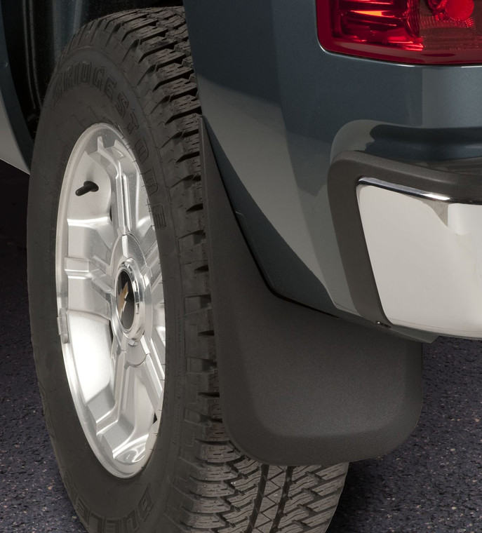 Ultimate Protection Mud Flaps for 2014-2019 Chevrolet Silverado | Custom Contoured Design, Thermoplastic, Set of 2