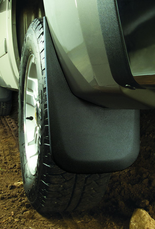 Tough Protection Custom Mud Flaps | Direct-Fit for Chevrolet Silverado | Contoured Design, Easy to Install