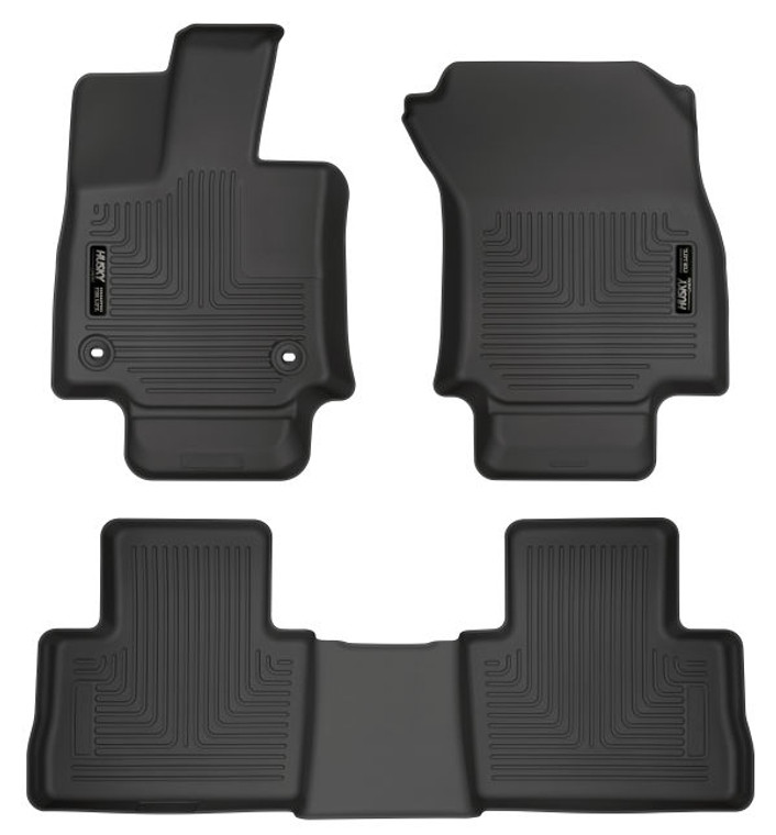 Enhance your 2019-2021 Toyota RAV4 with Ultimate WeatherBeater Floor Liners | Smooth Arcing Ribs, Raised Heel Pad, Rubber