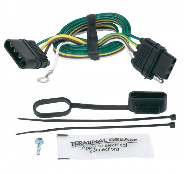 Hopkins MFG Trailer Wiring Connector | Plug-In Simple 4-Way Flat for Easy Installation | Weatherproof & Corrosion Resistant