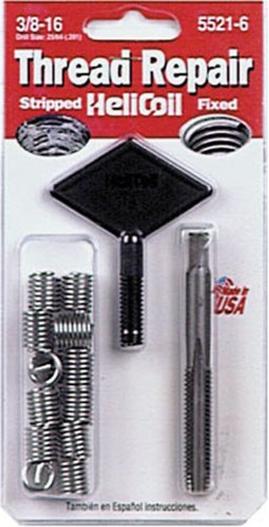 Universal Thread Repair Kit | Superior Performance | Helicoil 3/8 Inch-16