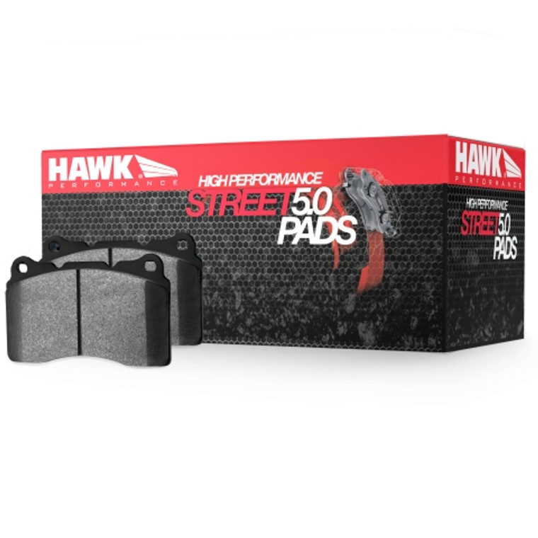 Hawk Performance Brake Pads | High Performance Street 5.0 | Superior Stopping Power and Pedal Feel | Set Of 4