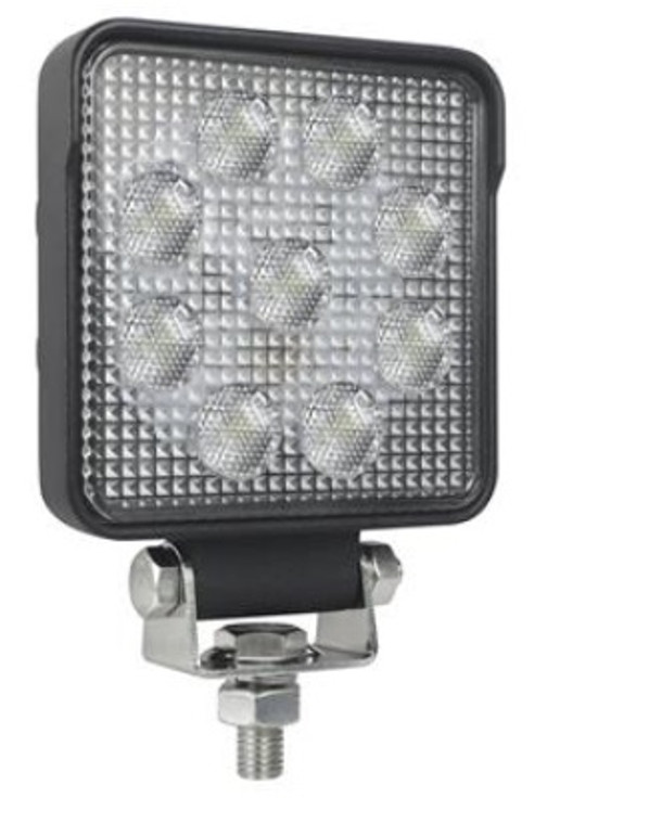 Hella Optilux 4 Inch Square Work Light | 13 Watt 1000 Lumens | Aluminum Housing | Easy Installation