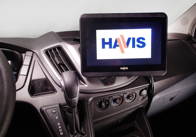 Revolutionize Your Ford Transit Cab | Havis Video Monitor Mount | Fit 2015-2019 | Black