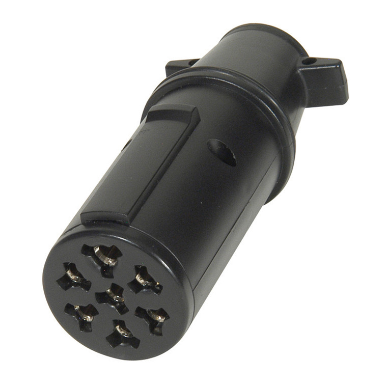 Husky Towing 7 Pole Round To 6 Pole Trailer Wiring Connector | Converts 7-pin Connector to 6-way Round | Eliminates Rewiring, Extra Reach, Set for Auxiliary Power