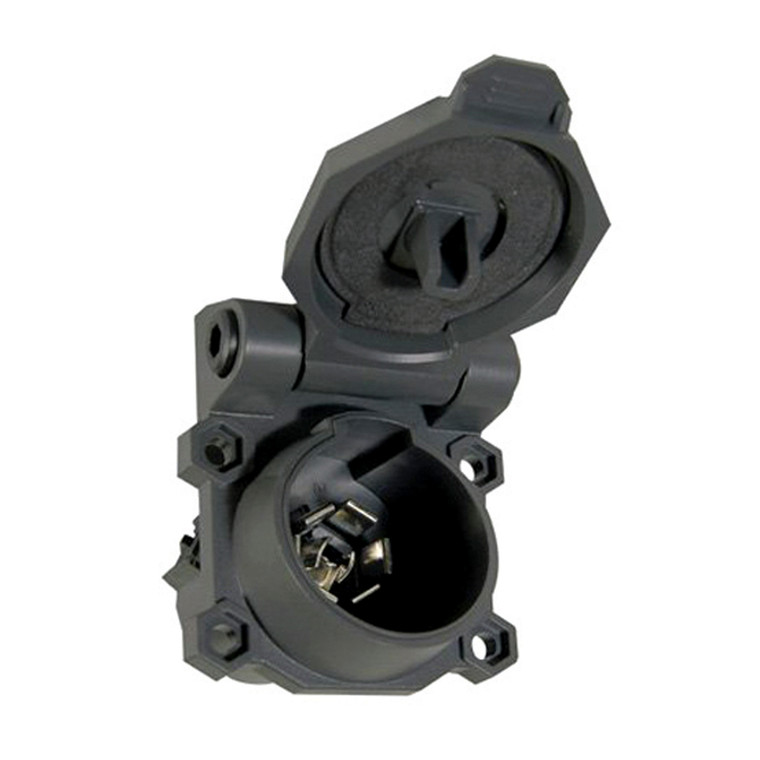 Ultimate Weatherproof 7-Way Round Connector | Ford, GM Compatible | Easy Install | Durable Lid | Limited Warranty