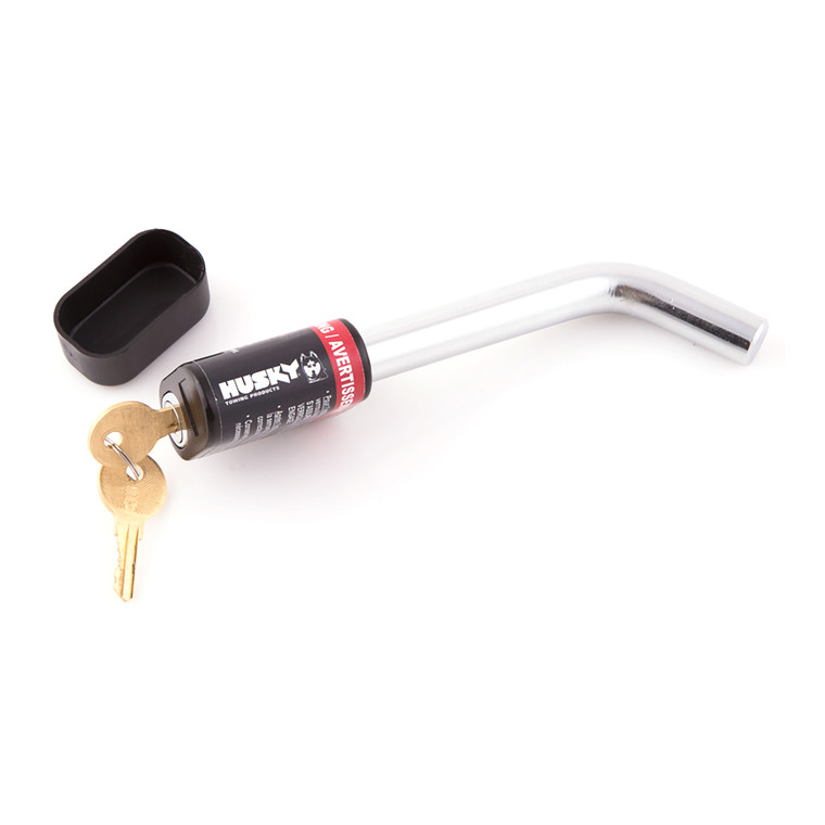 Husky Towing Trailer Hitch Pin | Bent Pin, 5/8 Inch Diameter, 26000 Pound Rating, Chrome Plated