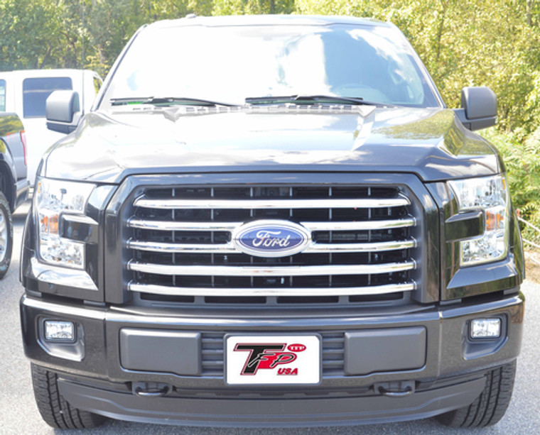 Chrome ABS Grille Overlay | Fits 2015-2019 Ford F-150 | Adds Protection & Style