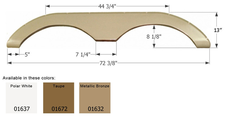 Enhance Your RV with Icon Fender Skirt | Fits Various Keystone 2006-2009 Laredo, Challenger Models