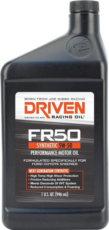 Maximize Performance with Driven Racing Oil SAE 5W-50 Synthetic Oil | Ideal for Ford Coyote Engines