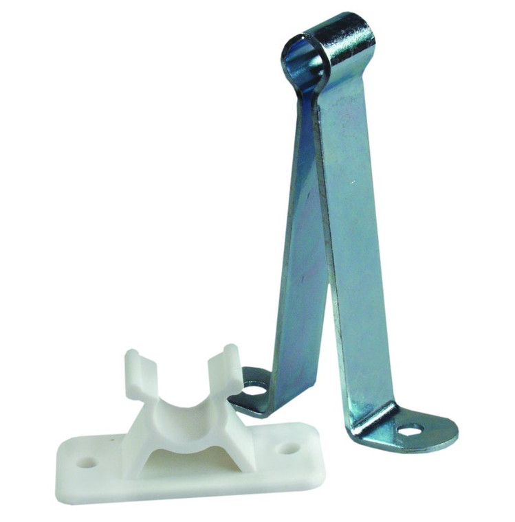 JR Products C-Clip Door Catch | Direct Replacement, Zinc Plated Steel, Plastic C-Clip | Packaged with Screws