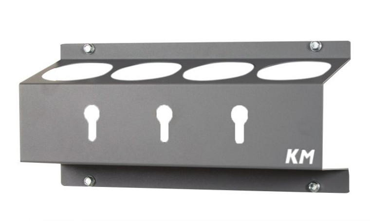 Organize with Ease | Holman 4 Can Organizer | Mounts to Van Shelving | Secure Aerosol Cans | Gray Steel
