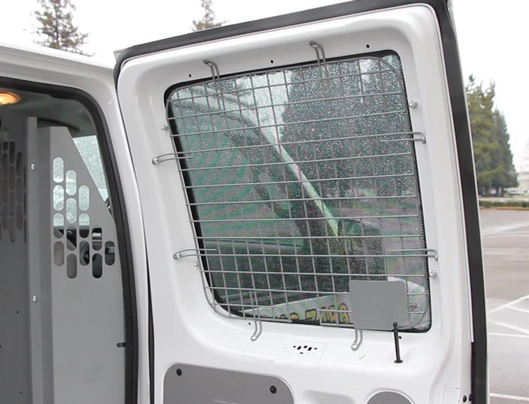 Strong Steel Rear Hinged Door Window Guard | Set Of 2 | No Glare Gray Powder Coating