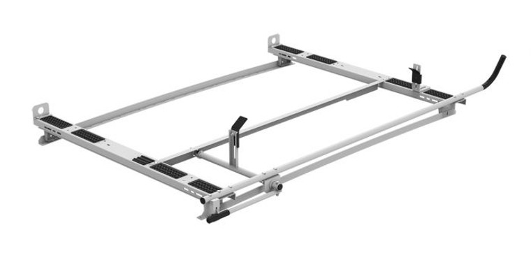 Adjustable White Ladder Rack | Fits Ram ProMaster City, NV200, City Express | Rust Resistant | Easy Installation