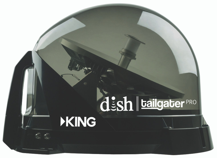 King Satellite TV Antenna | HD Compatible | Roof Mount/Portable | Easy Set-Up & Weather-Resistant | Lightweight Design | Industrial Redesign | Viewable Indicator Lights