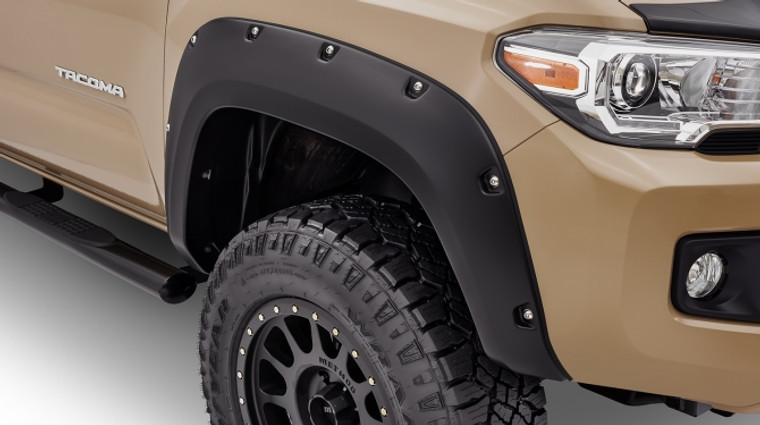 Extreme Protection | Bushwacker Fender Flares for Toyota Tacoma | Pocket Style 2 Inch Tire Coverage