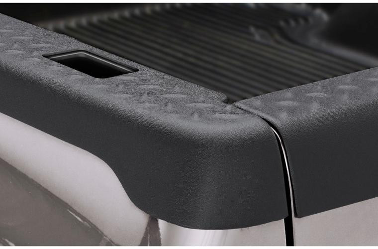 Ultimate Protection with Bushwacker Bed Side Rail Protectors | Diamondback Design | Matte Black Finish | Easy No-Drill Installation