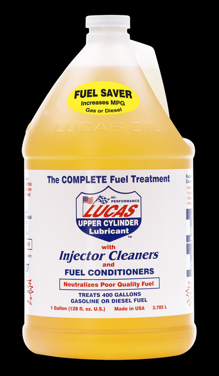 Lucas Oil Fuel Additive | Tune-Up in a Bottle! Up to 400 Gallons, Gas/Diesel, 1-Gallon Jug