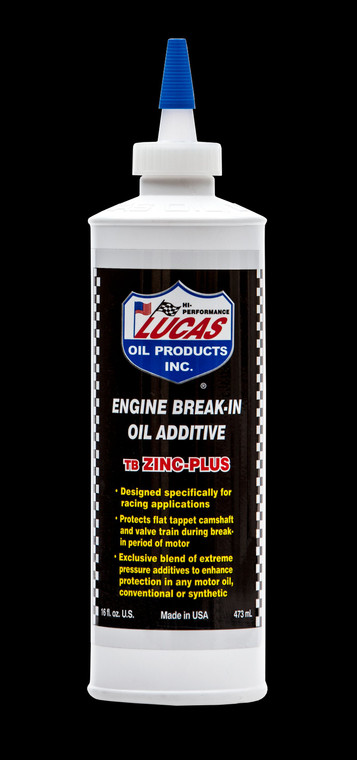 Lucas Oil Additive | Protects Camshaft Lifters | Valve Train Break-In | 16oz Bottle