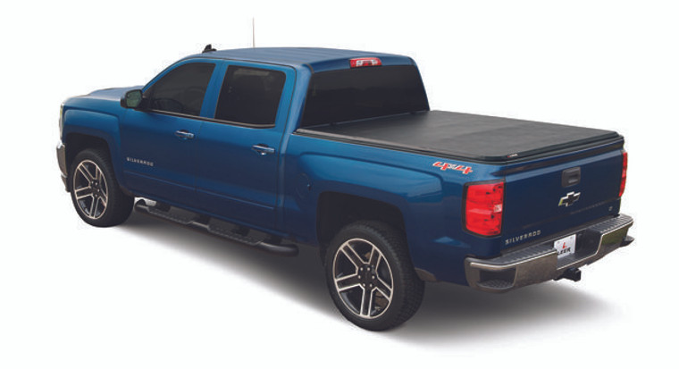 NEW MODEL 2019-2023 Ram: 1500 Tonneau Cover | Easy Open CYNC Latching | Soft Tri-Fold Vinyl | Black Matte -Easy Install