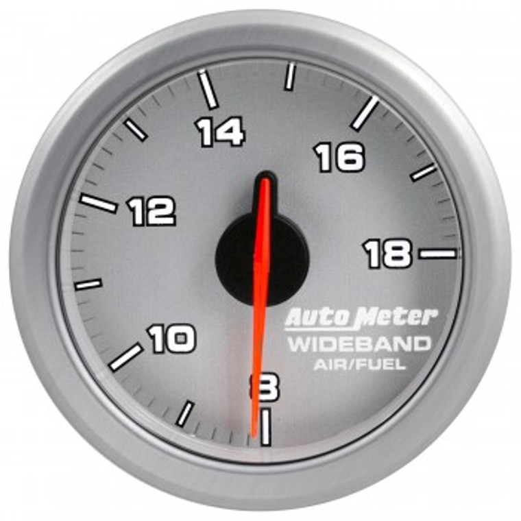 AutoMeter Air/Fuel Ratio Gauge | AirDrive | Full Sweep Electric | White/Silver Face | Plug and Play OBDII | Wireless | Configurable