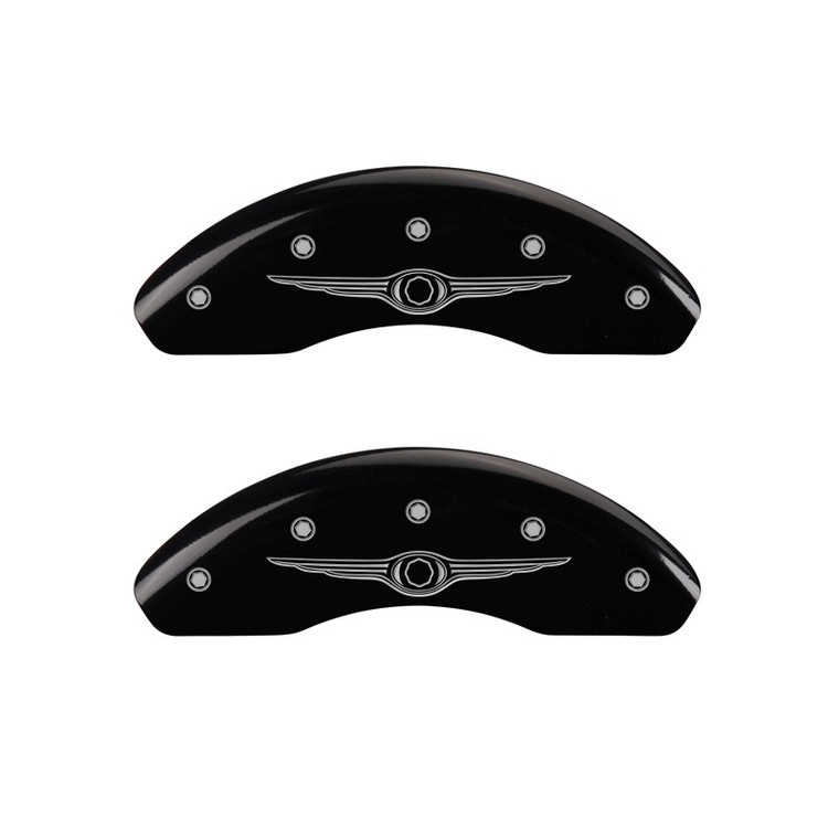 Enhance Your Chrysler 200 with MGP Caliper Covers | Set of 4 Black Aluminum Covers for Stylish Wheels