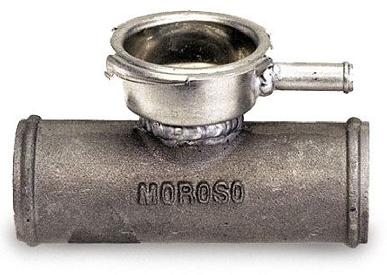 Moroso Radiator Hose Filler | 356-T6 Cast Aluminum, Enhanced Cooling System Filling, Leak Tested