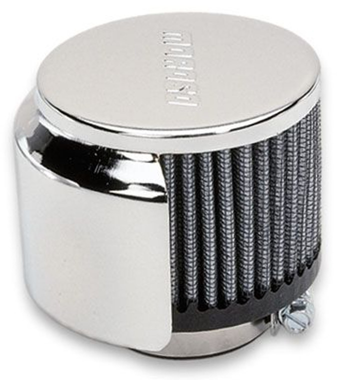 Moroso Performance Crankcase Breather Filter | Clamp-On Type, Maximum Protection, Push-In or Clamp-On, Cleanable