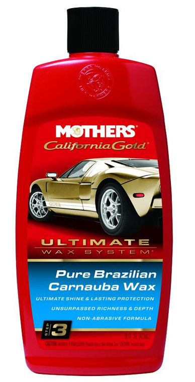 Mothers California Gold Car Wax | Pure Brazilian Carnauba | Liquid Wax for Superior Shine | 12 Ounce