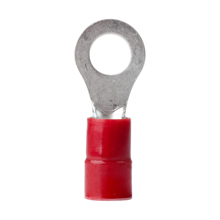 Marine Grade 5/16 Inch Ring Terminal | Pack of 2 | Tinned Copper Connector/ Nylon Insulation