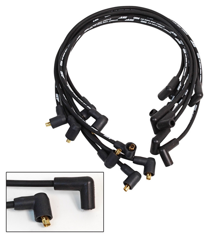 Upgrade Your Ignition with MSD Street Fire 8mm Spark Plug Wire Set | Kevlar Core, 90-Degree Boots, 500 Ohms Resistance