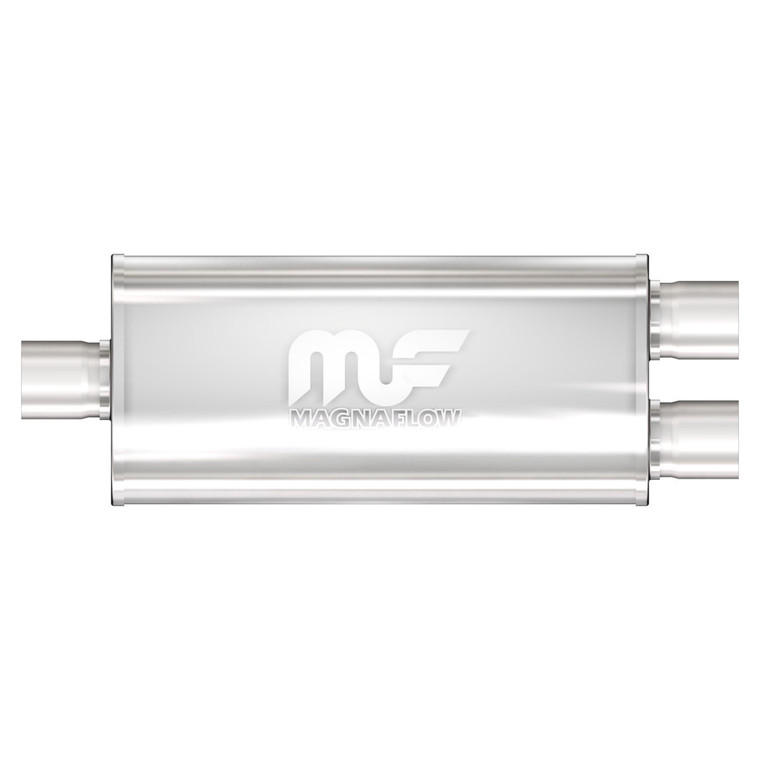 Magnaflow 5x8 Oval Stainless Muffler | Deep Tone, Reversible, Rugged Reliability