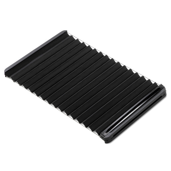 Enhance RV Comfort | Lippert Fits Prepped RV Entry Doors Window Shade, Black | Blocks Sun, Regulate Temp, Privacy