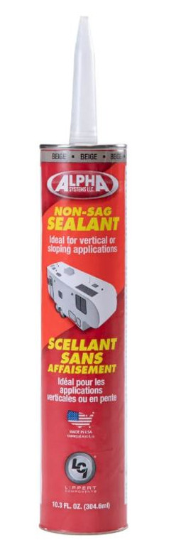 Beige Butyl Rubber Caulk Sealant | For Vertical/ Slanted/ Uneven Surfaces | Lippert Components