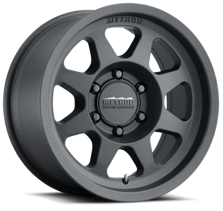 Matte Black 17x8.5 Wheel | 701 Trail Series | TPMS Compatible | Method Bead Grip Tech | Load Capacity 2650 lbs