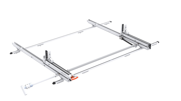 Masterack Van Roof Mount Ladder Rack | Fits GMC Savana 3500, 2500, 4500 & Chevrolet Express 3500, 2500, 4500 | 75lb Capacity