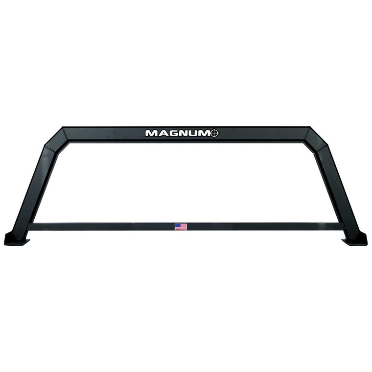 Magnum Truck Racks | Lightweight Aluminum Headache Rack for Service Body Trucks | Matte Black Powder Coat | Easy Install | Fits Most Tonneau Covers