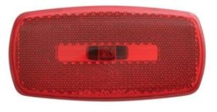 Optronics MC32 Series Red Clearance Light | Oblong Shape | Twist-In Socket | 12V DC | Surface Mount