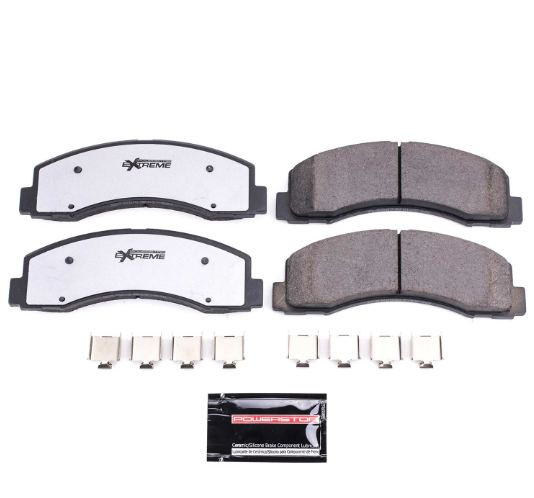 Power Stop Brake Pad Z36-2087 Z36 Truck & Tow; FMSI Number D2087; Carbon Fiber Ceramic; Set Of 4; With Hardware