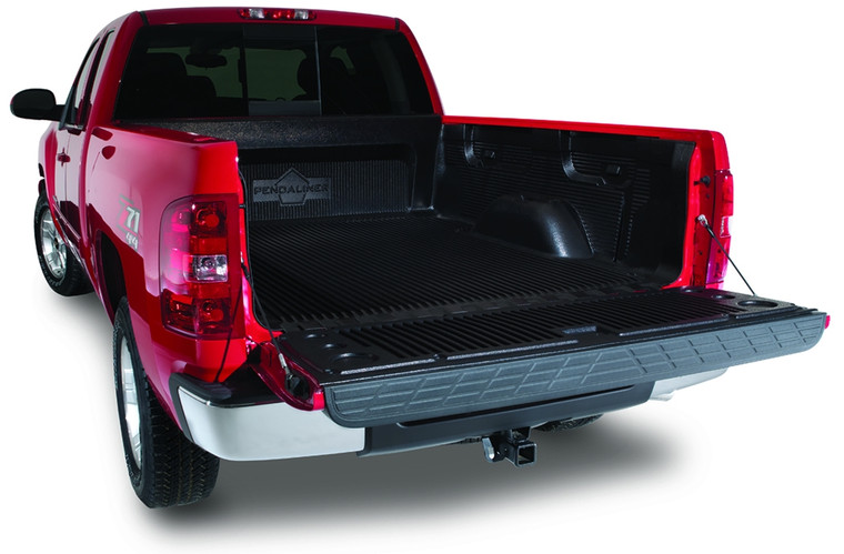 Penda Bed Liner 63006SRX DuraLiner; Drop-In; Under Rail; Black; High Density Polyethylene; With Tailgate Liner; With Tie-Down Plugs; Front And Rear Tie-Down Cutouts