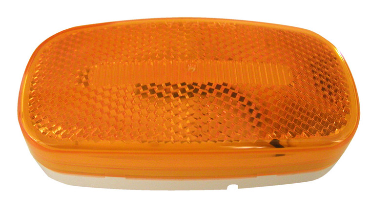 Peterson Mfg. Oval LED Clearance Light | Amber Lens, Surface Mount, DOT Compliant