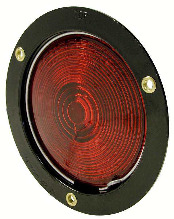 Peterson Mfg. Round Red Lens Trailer Light | Double-Wire, Grounds Through Mounting Screws, Made in USA