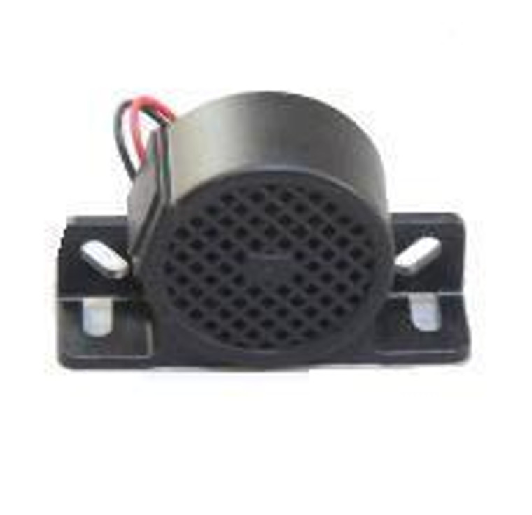 Pollak Medium Duty Backup Alarm | Single Level 97 Decibels | 12 To 24 Volt | Black Glass Filled Nylon | Rugged & Pressure Washable