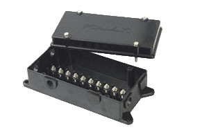 Pollak 7 Pole Single Row Wire Terminal Block | Quick & Easy Wiring | ABS Plastic Cover | High Grade Materials