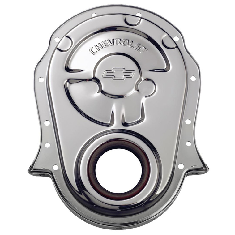 Chrome-Plated 1-Piece Timing Cover | Official Chevy Performance Product | High Quality Steel